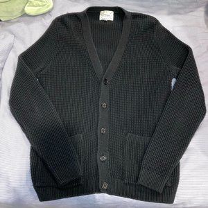 Topman Black V-Neck Cardigan